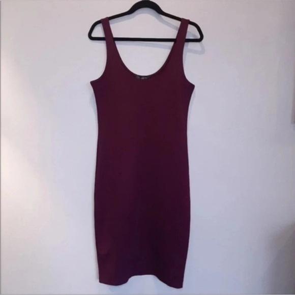 New Dynamite Sleeveless Purple Burgundy Mini Dress - Picture 5 of 5